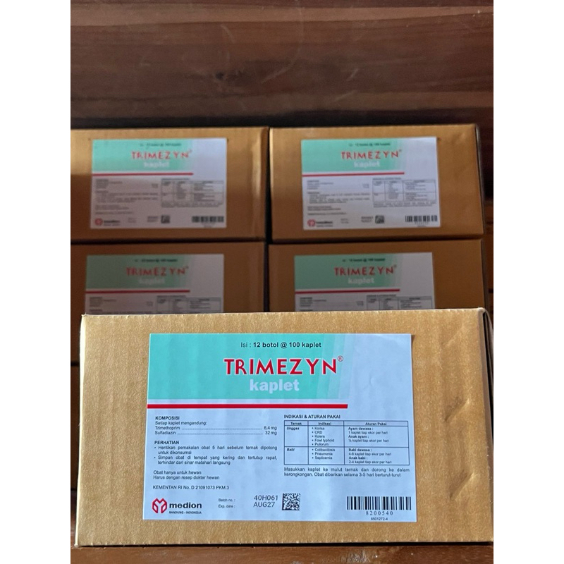 TRIMEZYN 1 BOX ( isi 12 botol ) 100 kaplet
