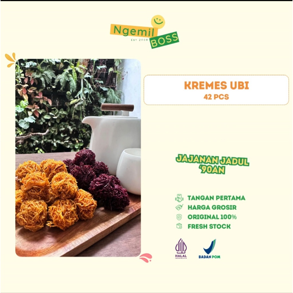 

Ngemil Boss - Kremes Ubi jadul - isi 325 gr