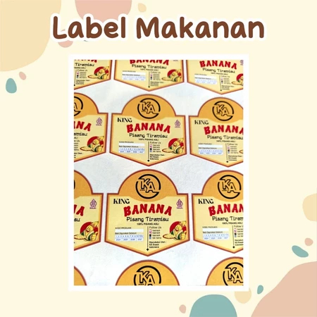 

STICKER MAKANAN, LABEL MAKANAN, STICKER TOPLES FREE DESAIN