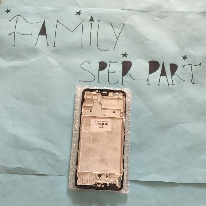 BEZZEL/FRAME LCD/DUDUKAN LCD OPPO RENO 4 BLACK