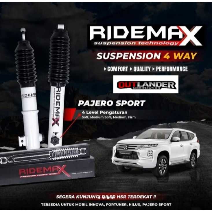SHOCK BREAKER DEPAN BELAKANG PAJERO / SHOCK BREAKER HSR RIDEMAX PAJERO SPORT