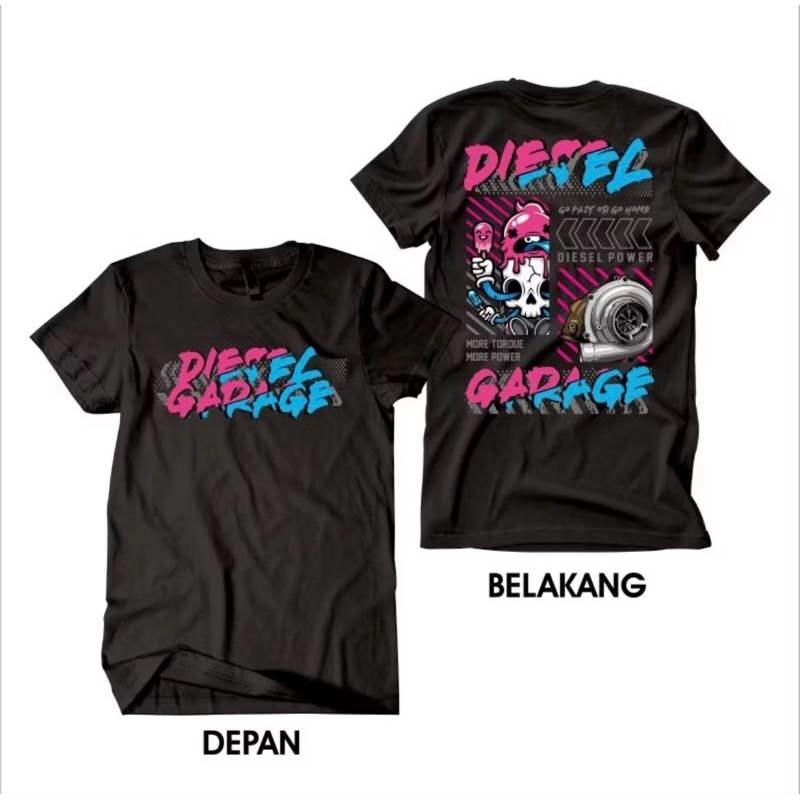 Kaos Mobil Diesel Garage Kaos Otomotif