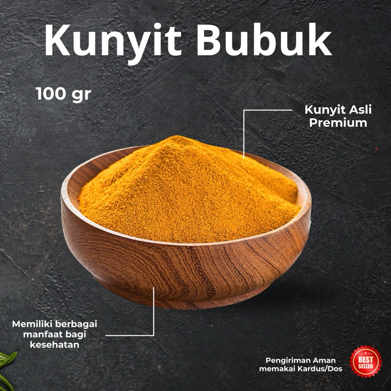 

Kunyit Bubuk asli khas Makassar 100 gr best quality terbaik