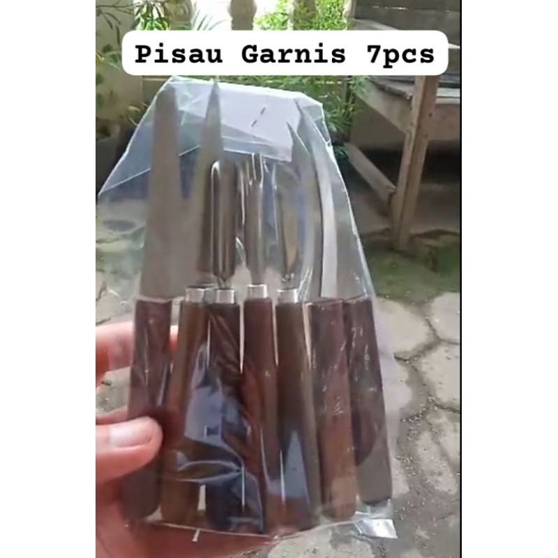 

Pisau ukir buah / Pisau garnis 7pcs / Pisau set Ukir 7pcs