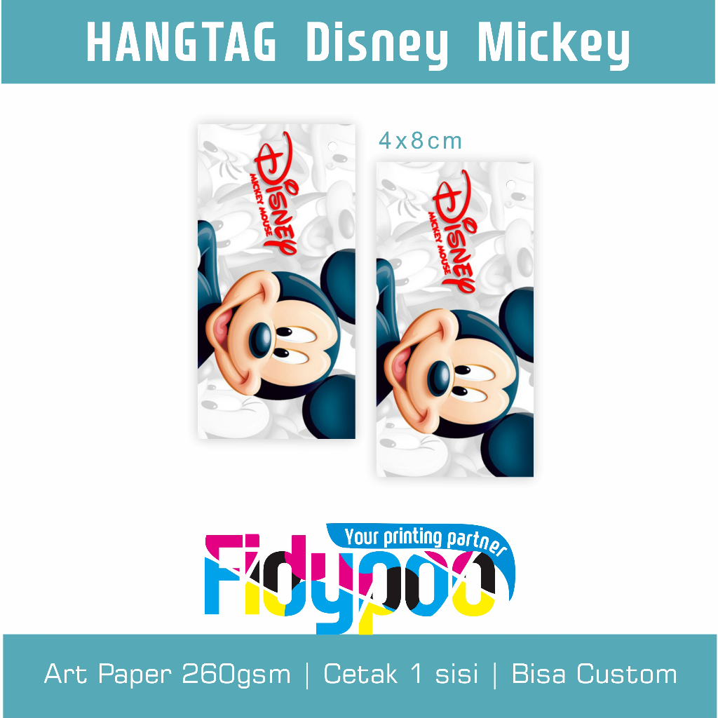 

Hangtag Disney Mickey // Label baju anak // Hangtag disney