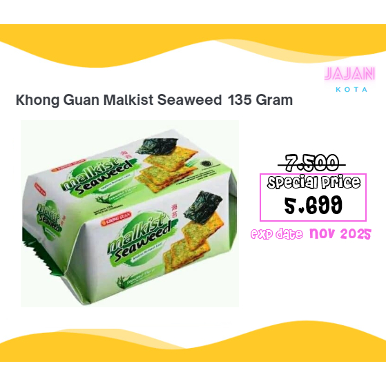 

Khong Guan Malkist Seaweed 135 gram