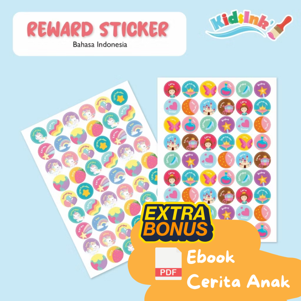 

Stiker Reward Motivasi Anak Edukasi