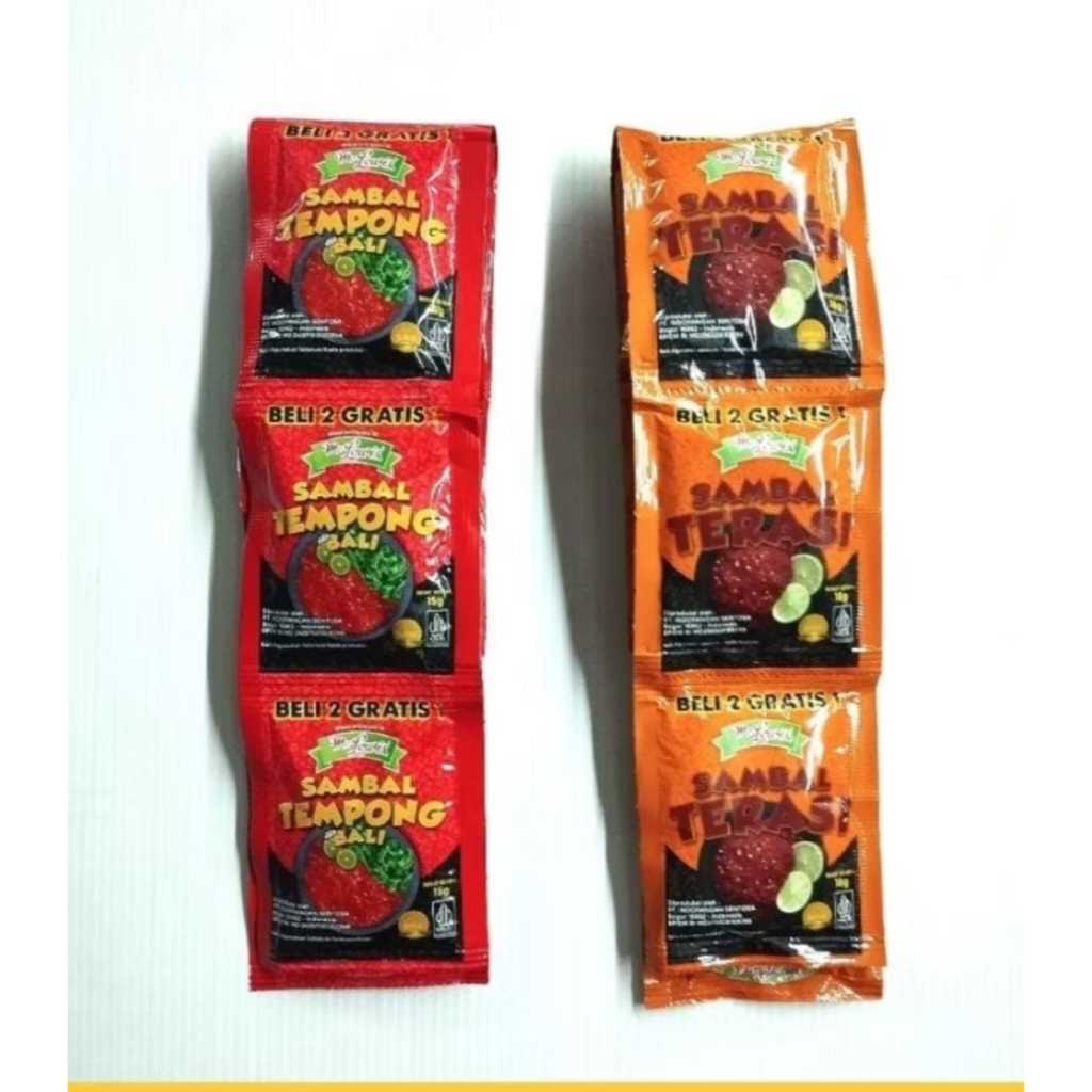 

Mc Lewis Sambal Tempong Sambel Terasi Renceng 10PCS 15gr