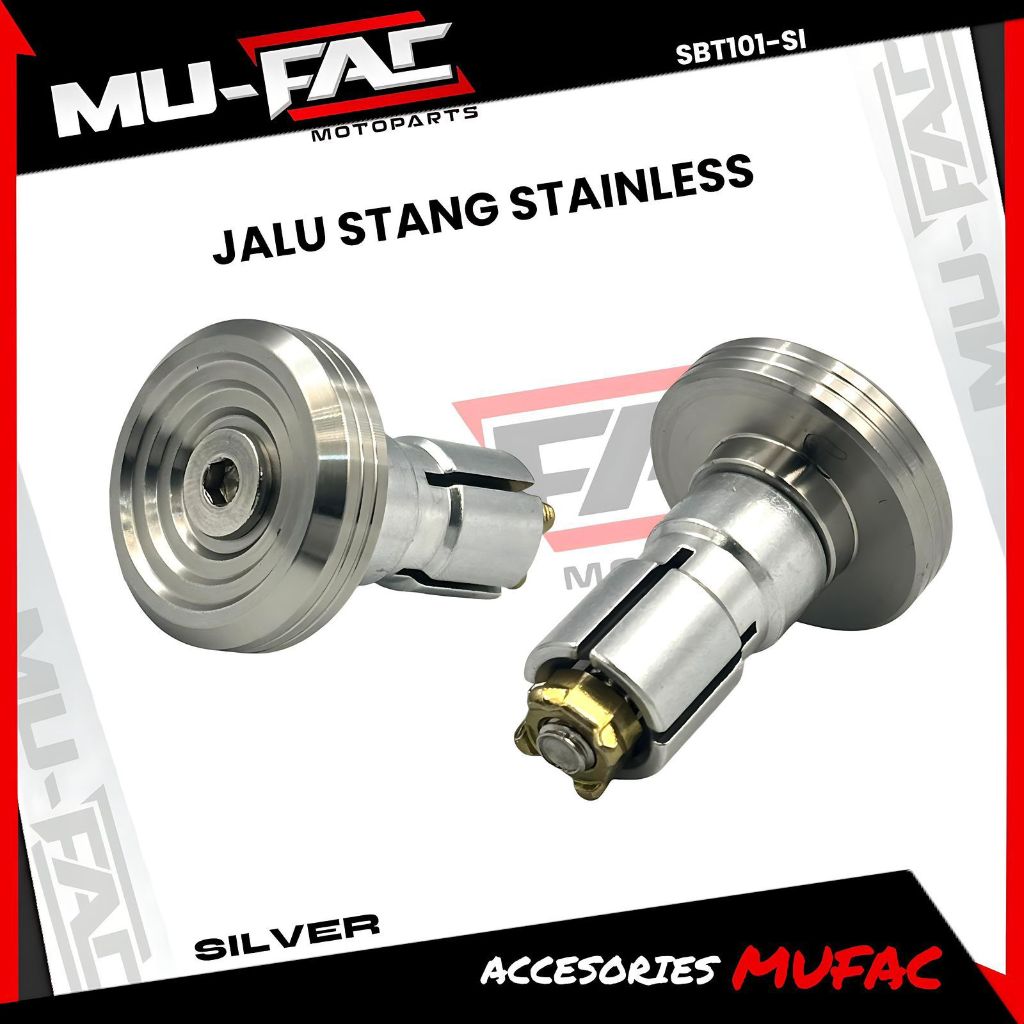 JALU STANG MODEL SPIRAL STENLIS TITANIUM CHROME SILVER FULL CNC ORIGINAL STAINLEES STEEL 100% PROBOL