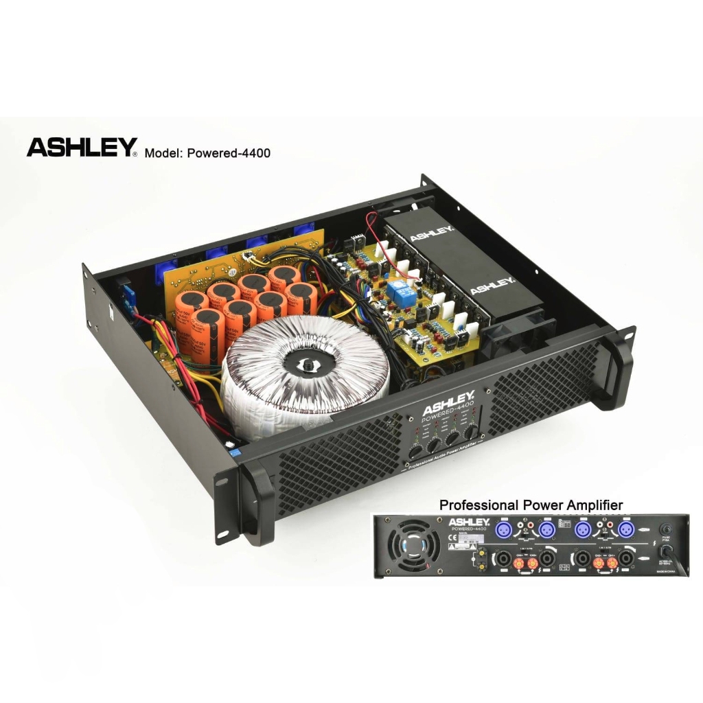 Ashley Powered-4400 Professional Power Amplifier power ashley powered 4400 powered4400