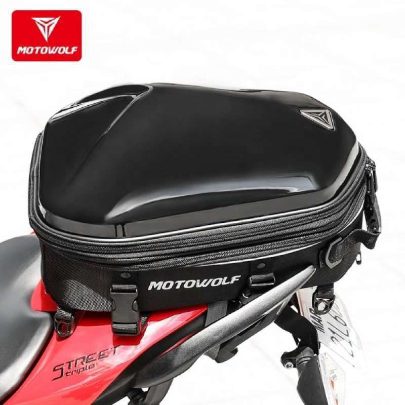 TAIL BAG MOTOWOLF TAS MOTOR BELAKANG HARD SHELL MULTIFUNGSI MOTOWOLF MDL 0705