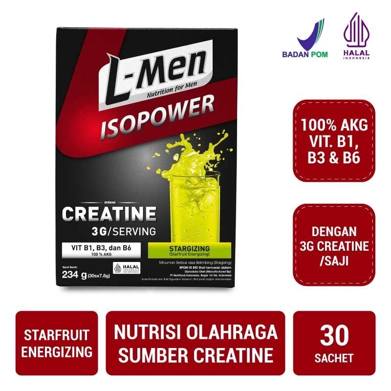 

L-Men Isopower Stargizing 30 Sachet with Creatine & Vitamin B