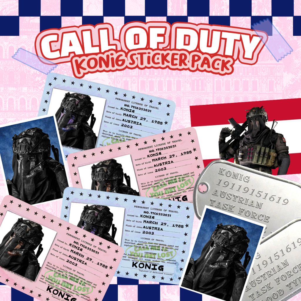 

KONIG CALL OF DUTY sticker pack