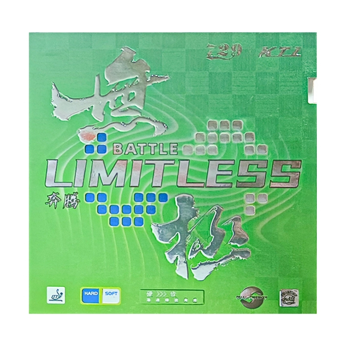 729 Battle Limitless Green - Karet Pingpong Friendship 2 RITC Rubber Tenis Meja Bat KTL Blue Cream S