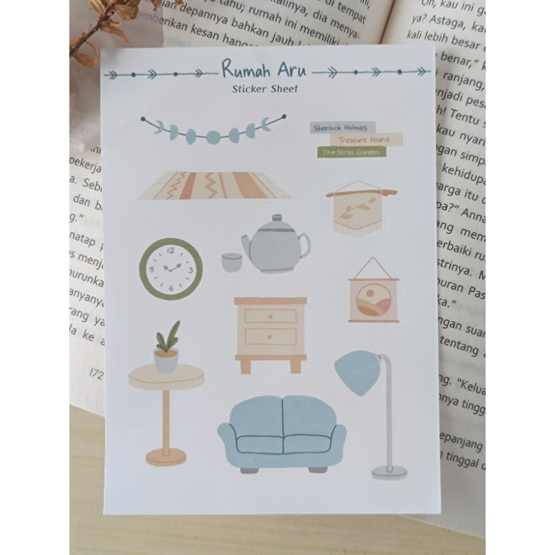

Sticker Sheet Rumah Aru A6 Kiss Cut