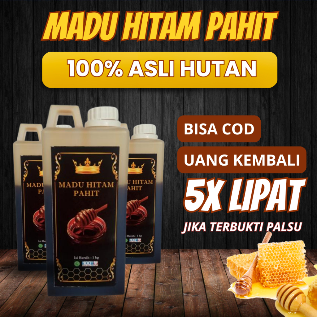 

Madu Hitam Pahit 1kg Madu Pait Asli Sumbawa Madu Murni - Lambung Sehat 100% Madu Originals