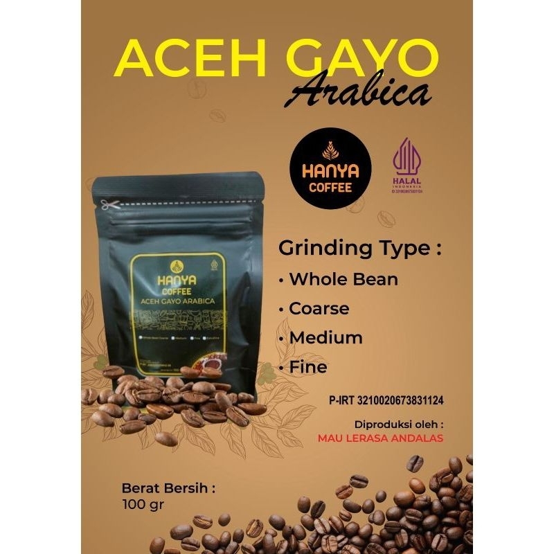 

Kopi Arabica Aceh Gayo - Hanya Coffee