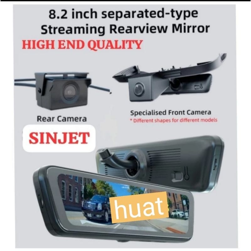 kaca spion dalam tengah camera dashcam DVR chery j6