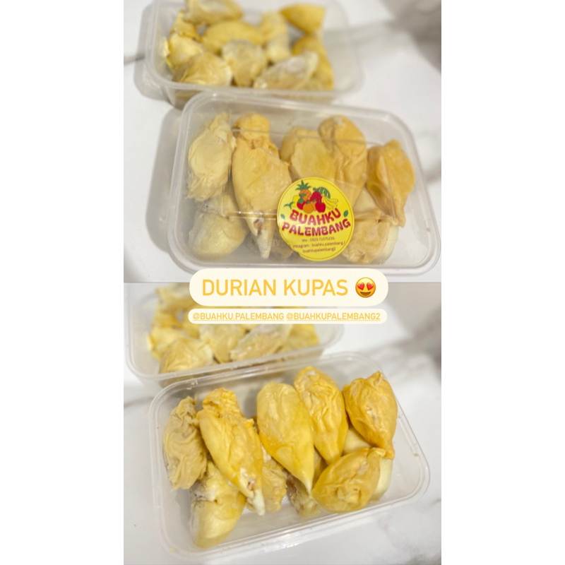 

durian kupas fresh bukan frozen