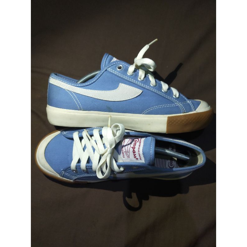 Sepatu Compass Gazelle blue second size 38