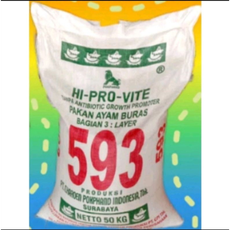 593 Hi pro vite Pakan Ayam Betina Layer Pur Bangkok