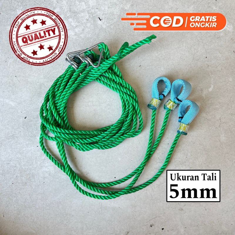 Tali Ayam (5mm) HIJAU Desain baru Tali Ayam Filipin Philipin Tali Jago