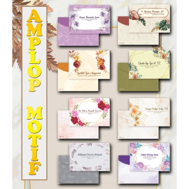 

Amplop kondangan custom nama isi 50