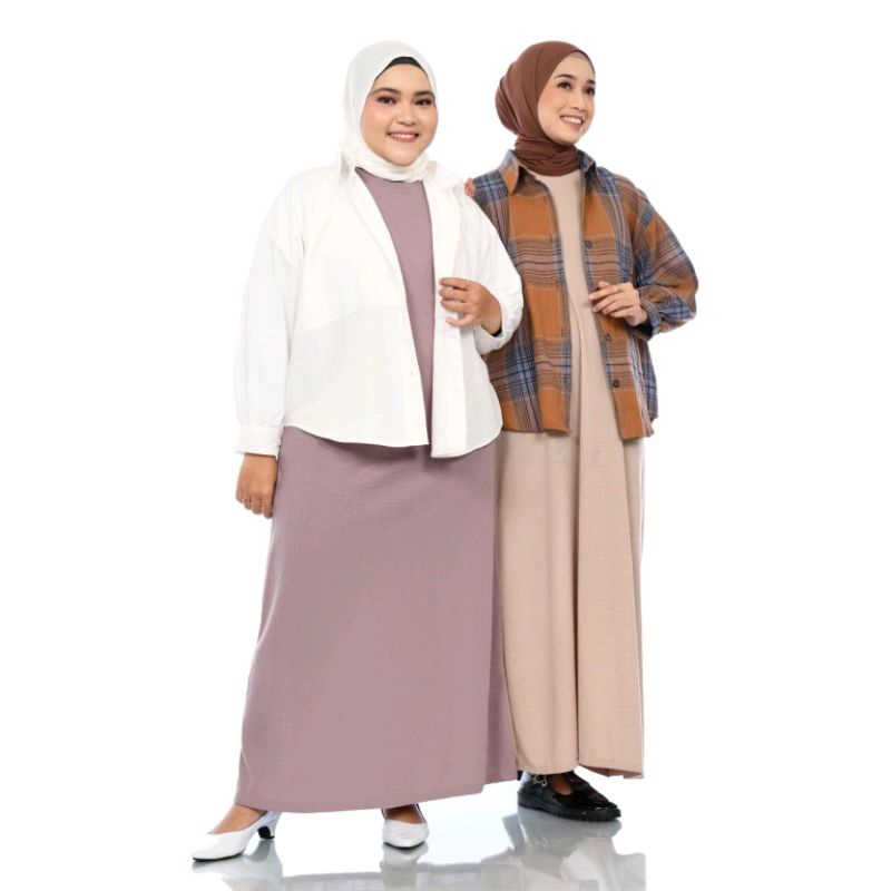 Siselyo Emma Oversize Dress Tanpa Lengan - Inner Dress Gamis Tanpa Lengan Gamis Jumbo