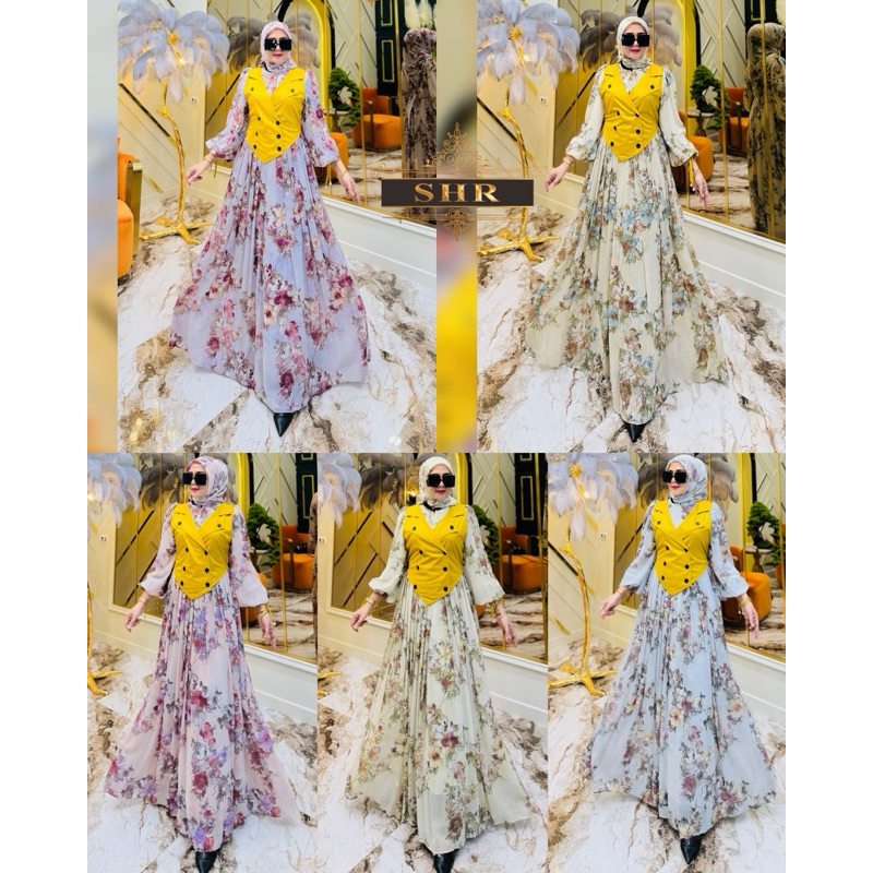 “NEW SHR GAMIS SET HIJAB ROMPI BY SHR SIAP KIRIM LANGSUNG