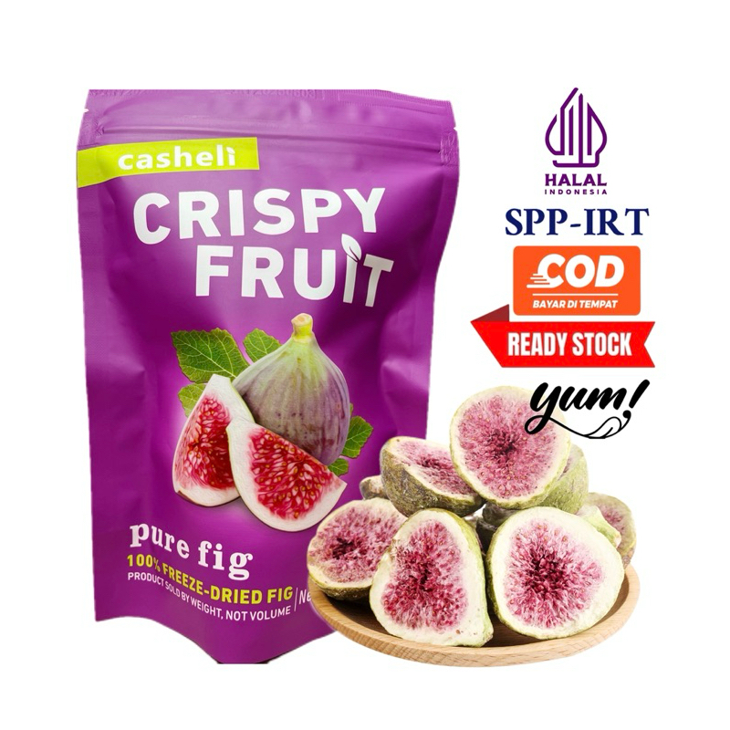 

casheli Dried Fig Freeze Dried Fig Premium Fresh Baru Crispy Sweet Original Taste