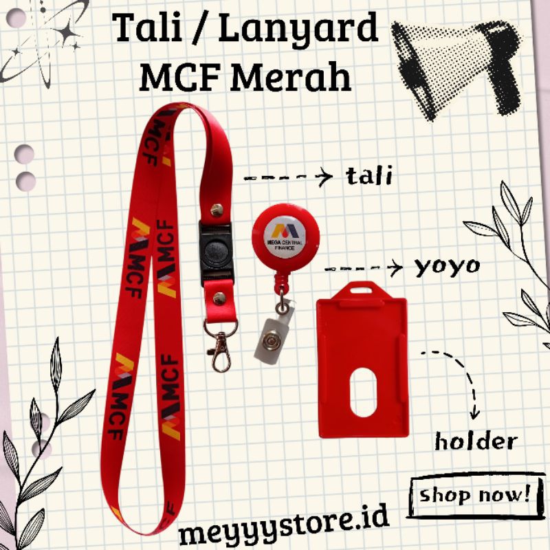 

READYYY Tali Gantungan ID CARD / Lanyard MCF Merah [STOCK MELIMPAH] Termurahhh Harga Grosir!
