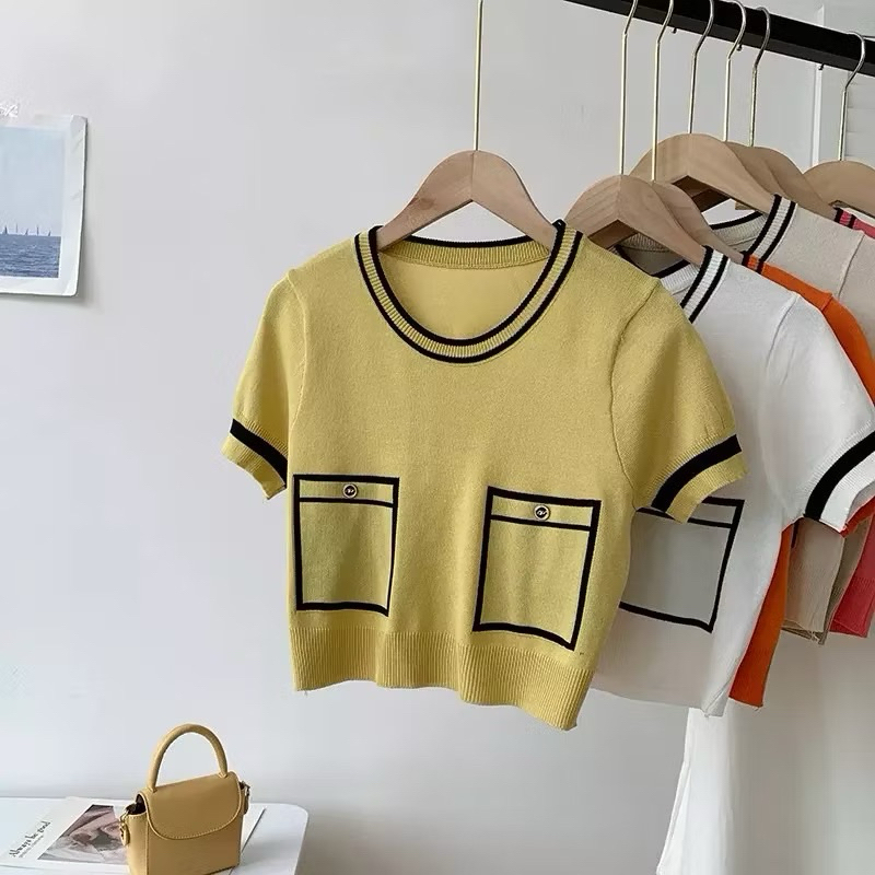 Kaos Arsa Rajut Bahan Knit Import