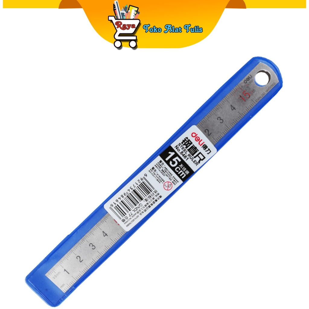 

Deli Penggaris Baja Steel Ruler 15cm