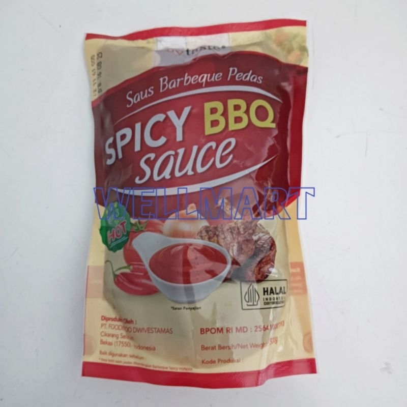 

My Taste Saus Barbeque Pedas 500gr Halal Spicy BBQ Sauce