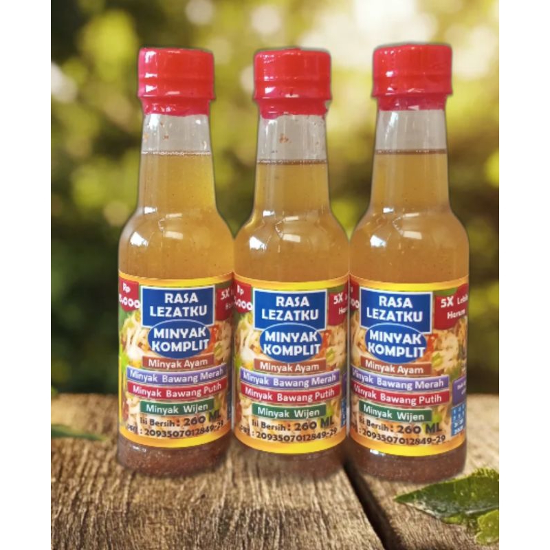 

Minyak Ayam Bawang + Wijen 260 ML. Aroma bawang 5X lebih kuat