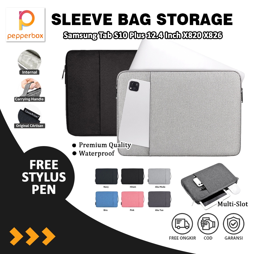 Sleeve Samsung Tab S10 Plus 12.4 Inch 2024 X820 X826 Tas Case Pouch Tablet Tab Laptop Bag CA13 11 In