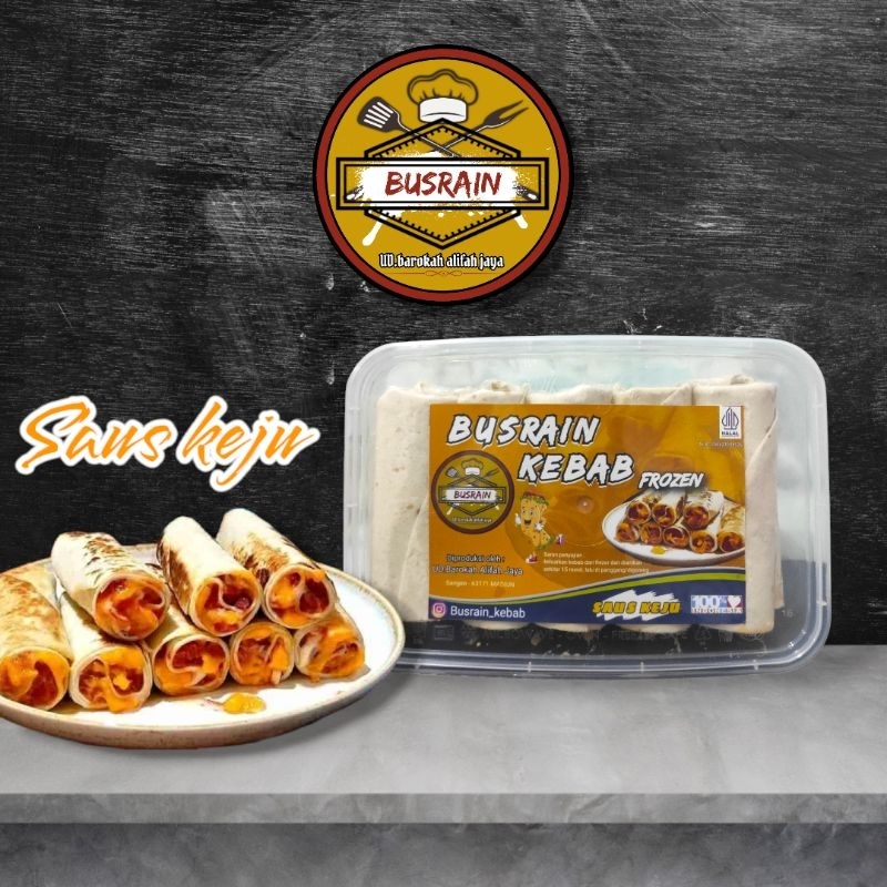 

Busrain kebab frozen varian saus keju isi 10 pcs