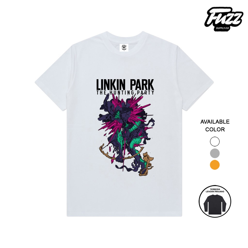 Fuzz Kaos Band Linkin Park The Hunting Party T-Shirt Baju Musik Metal Unisex