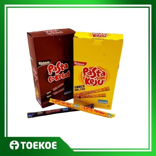 

TOEKOE Nabati Pasta Keju Richeese Dan Pasta Cokelat Richoco Isi 30pcs x 6gr