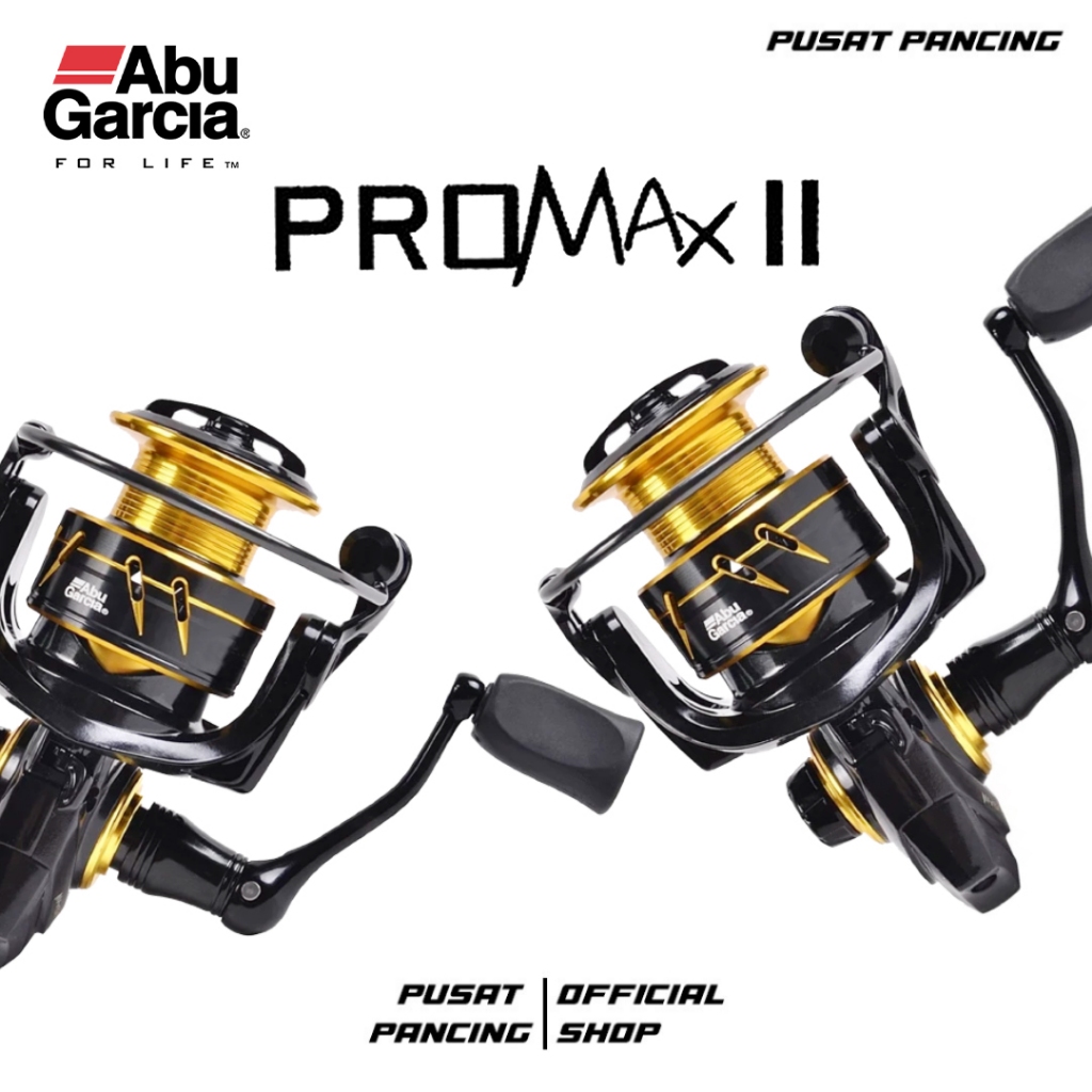 ABU GARCIA Reel Pancing Spinning PRO MAX II 2000 - 5000 3+1Ball Bearing Lightweight Graphite Body an