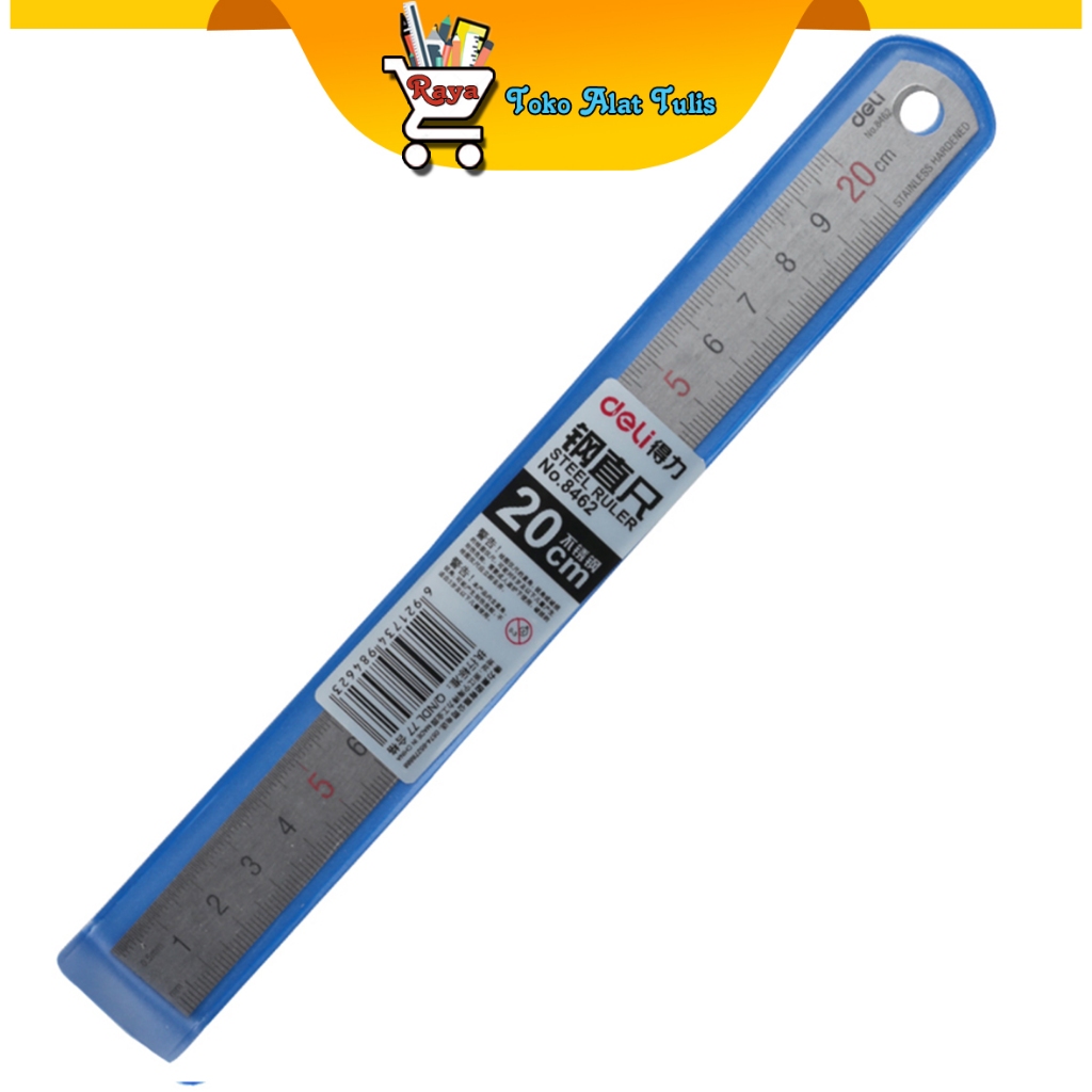 

Deli Pengggaris Baja Steel Ruler 20cm