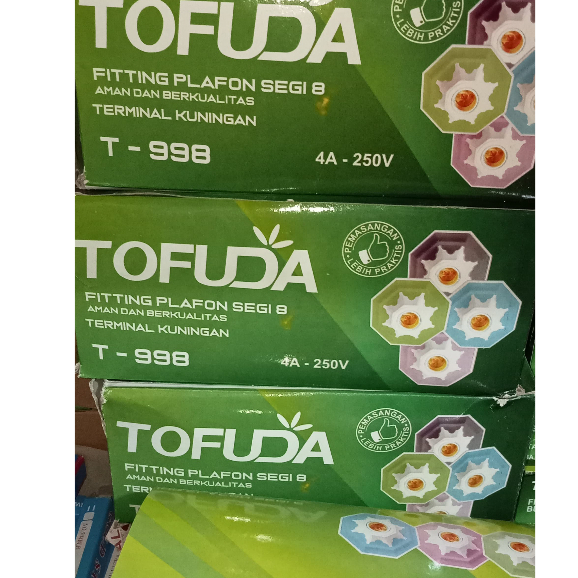 TOFUDA T-998 Fiting Lampu Plafon Warna Bodi Jumbo