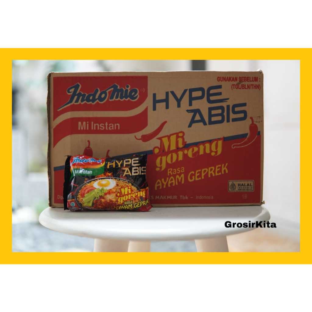 

Indomie Hype Abis Mi Goreng Ayam Geprek Isi 40 pcs / 1 Karton