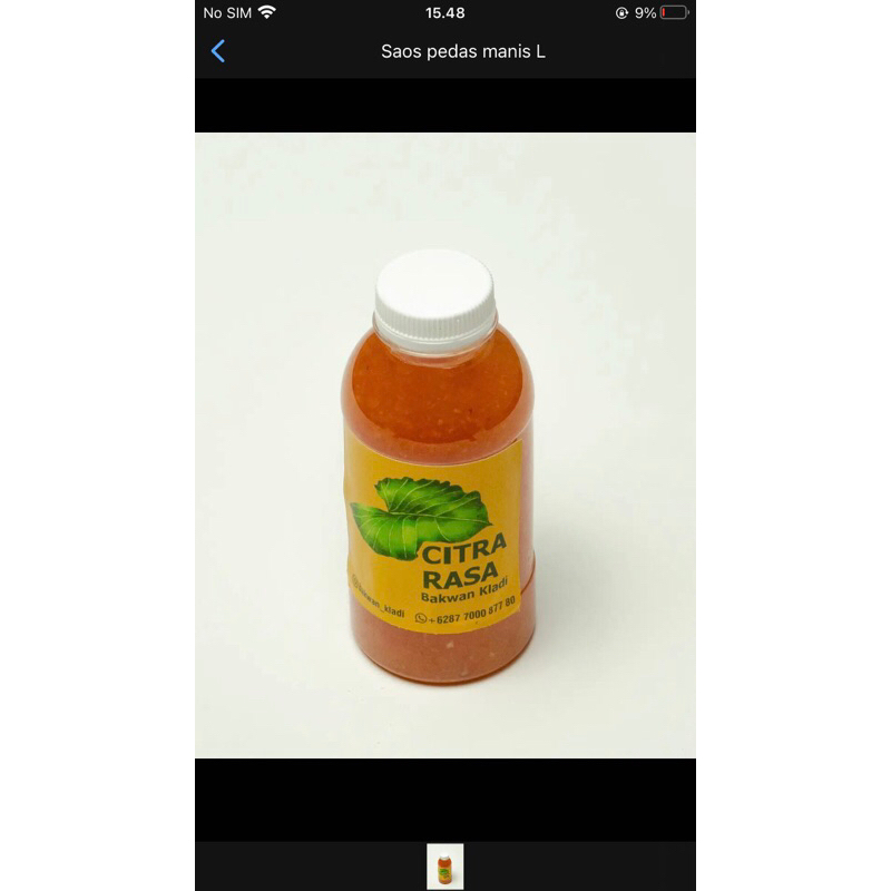 

saos pedas manis size L(200ml) ready to eat