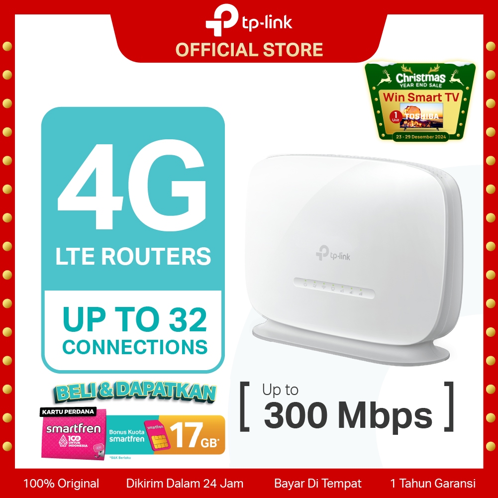 TP-Link TL-MR105 4G Modem WiFi Router 300Mbps LTE All Operator SIM Card 3G orbit telkomsel Wireless