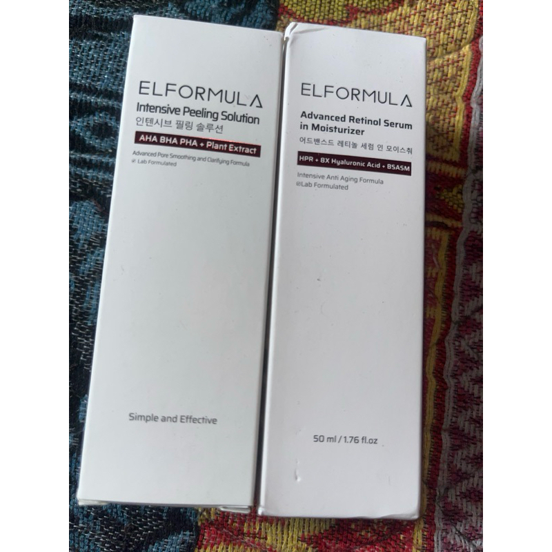 BUNDLING ELFORMULA INTENSIVE PEELING (serum peeling) & ELFORMULA ADVANCE RETINOL SERUM MOISTURIZER (
