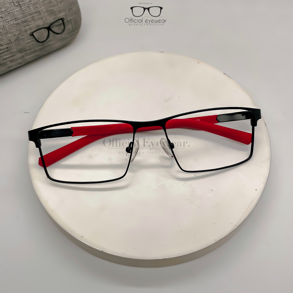 official eyewear - #250 kacamata minus pria wanita premium titanium sporty bisa antiradiasi dan phot