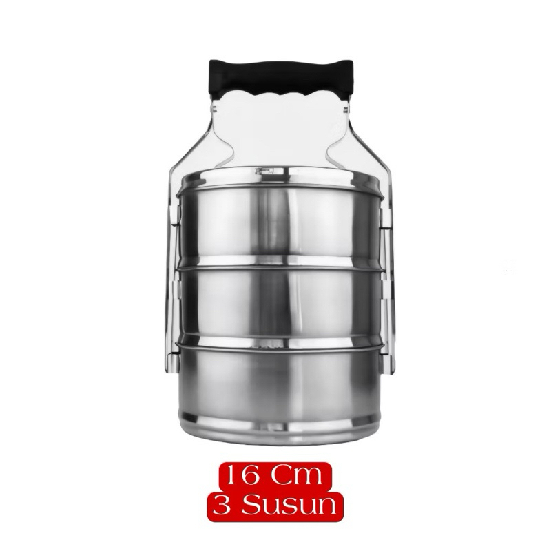 RANTANG STAINLESS STEEL SUSUN 3