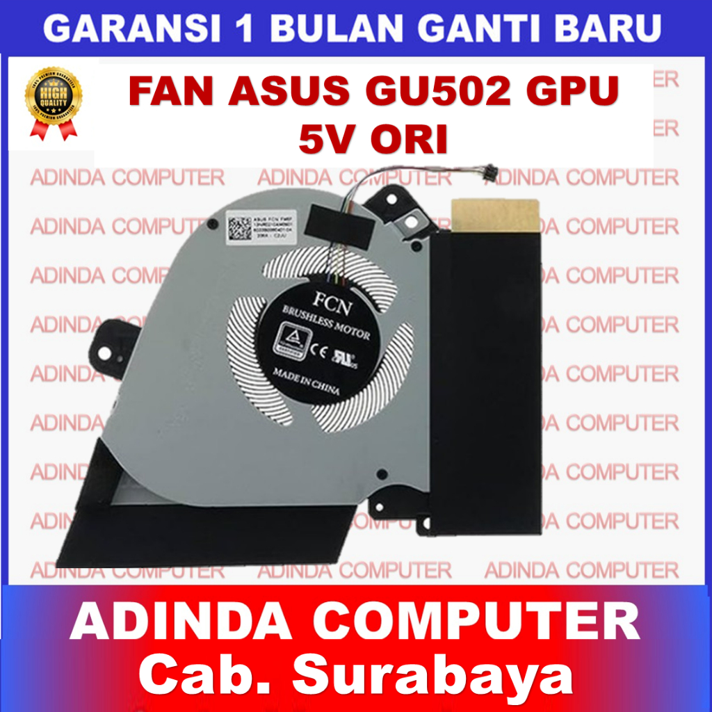 Fan Asus ROG Zephyrus GU502 GU502GV GU502GW GU502LV GU505 5V GPU ORI