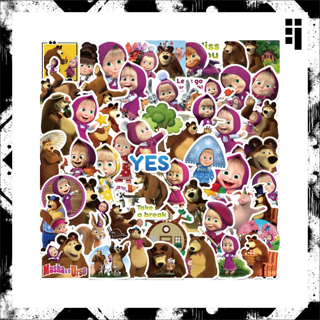 

Stiker Cutting MASHA AND THE BEAR Vinyl